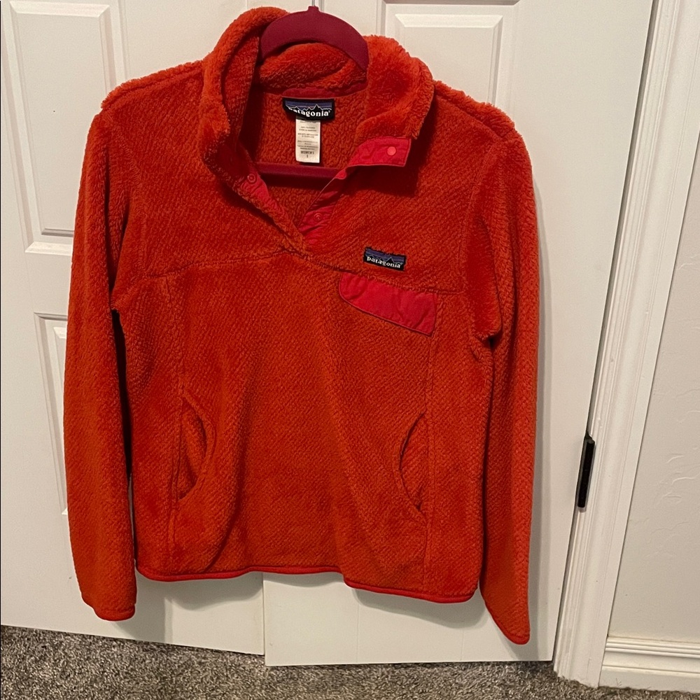 Patagonia Vibrant Orange Snap-T Fleece